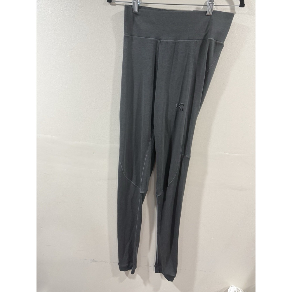 Kari Traa Leggings Size Medium Rulle High Waist Pant Dove Gray Baselayer